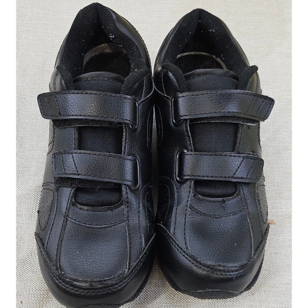 Betty Fastber Walking Shoes Black Double Strap Hook & Loop Sneakers Womens 7.5